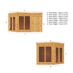 Mercia Summer House 13x9 Ft Pent Shiplap Solid Wood Summer House With Double Door -Deals Good Garden Tool Store mercia summer house 13x9 ft pent shiplap solid wood summer house with double door5029442002576 01t bq