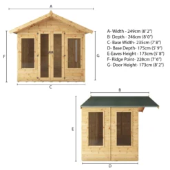 Mercia Sussex 8x6 Ft Apex Shiplap Wooden Summer House With Double Door -Deals Good Garden Tool Store mercia sussex 8x6 ft apex shiplap wooden summer house with double door5029442006703 01t