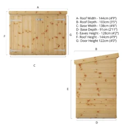 Mercia Tongue & Groove Solid Wood 3x5 Pent Garden Storage 16 Mercia Tongue & Groove Solid Wood 3x5 Pent Garden Storage -Deals Good Garden Tool Store mercia tongue groove solid wood 3x5 pent garden storage5029442008172 01t