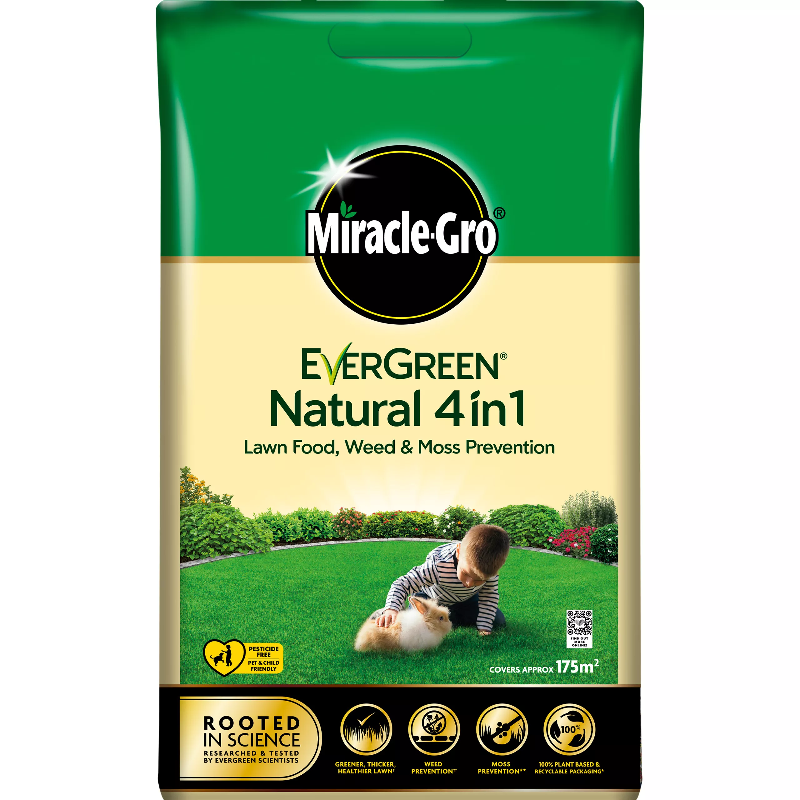Miracle-Gro Natural Feed Lawn Fertiliser Granules 175m² 7kg 1 Miracle-Gro Natural Feed Lawn Fertiliser Granules 175m² 7kg