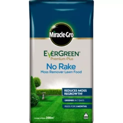 Miracle-Gro No Rake Lawn Fertiliser Granules 200m² 20kg