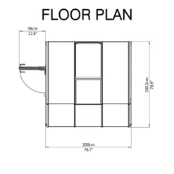 Palram - Canopia 6X6 Barn Plastic Sun Room - Base Not Included -Deals Good Garden Tool Store palram canopia 6x6 barn plastic sun room base not included7290103121495 02t bq