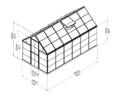 Palram - Canopia Harmony 6x14 Greenhouse 16 Palram - Canopia Harmony 6x14 Greenhouse -Deals Good Garden Tool Store palram canopia harmony 6x14 greenhouse7290103111205 01t