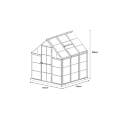 Palram - Canopia Harmony Green 6x6 Greenhouse -Deals Good Garden Tool Store palram canopia harmony green 6x6 greenhouse7290103110864 01t bq