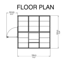 Palram - Canopia Harmony Green 6x6 Greenhouse -Deals Good Garden Tool Store palram canopia harmony green 6x6 greenhouse7290103110864 02t bq