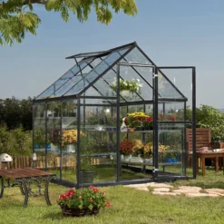 Palram - Canopia Harmony Grey 6X6 Greenhouse