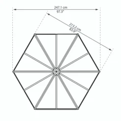 Palram - Canopia Oasis™ Grey 8x6 Greenhouse -Deals Good Garden Tool Store palram canopia oasis grey 8x6 greenhouse7290108133837 02t bq