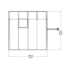Palram - Canopia Rion 8x8 Pent Plastic Sun Room -Deals Good Garden Tool Store palram canopia rion 8x8 pent plastic sun room7290108130133 02t bq