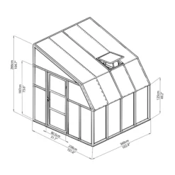 Palram - Canopia Rion 8x8 Pent Plastic Sun Room -Deals Good Garden Tool Store palram canopia rion 8x8 pent plastic sun room7290108130133 03t bq