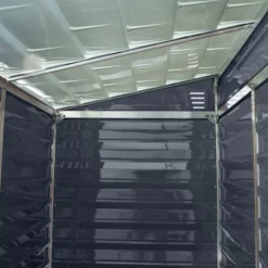 Palram - Canopia Skylight 4x6 Pent Dark Grey Plastic Shed With Floor -Deals Good Garden Tool Store palram canopia skylight 4x6 pent dark grey plastic shed with floor7290108132717 06i BQ