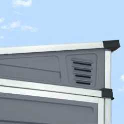 Palram - Canopia Skylight 4x6 Pent Dark Grey Plastic Shed With Floor -Deals Good Garden Tool Store palram canopia skylight 4x6 pent dark grey plastic shed with floor7290108132717 07i BQ