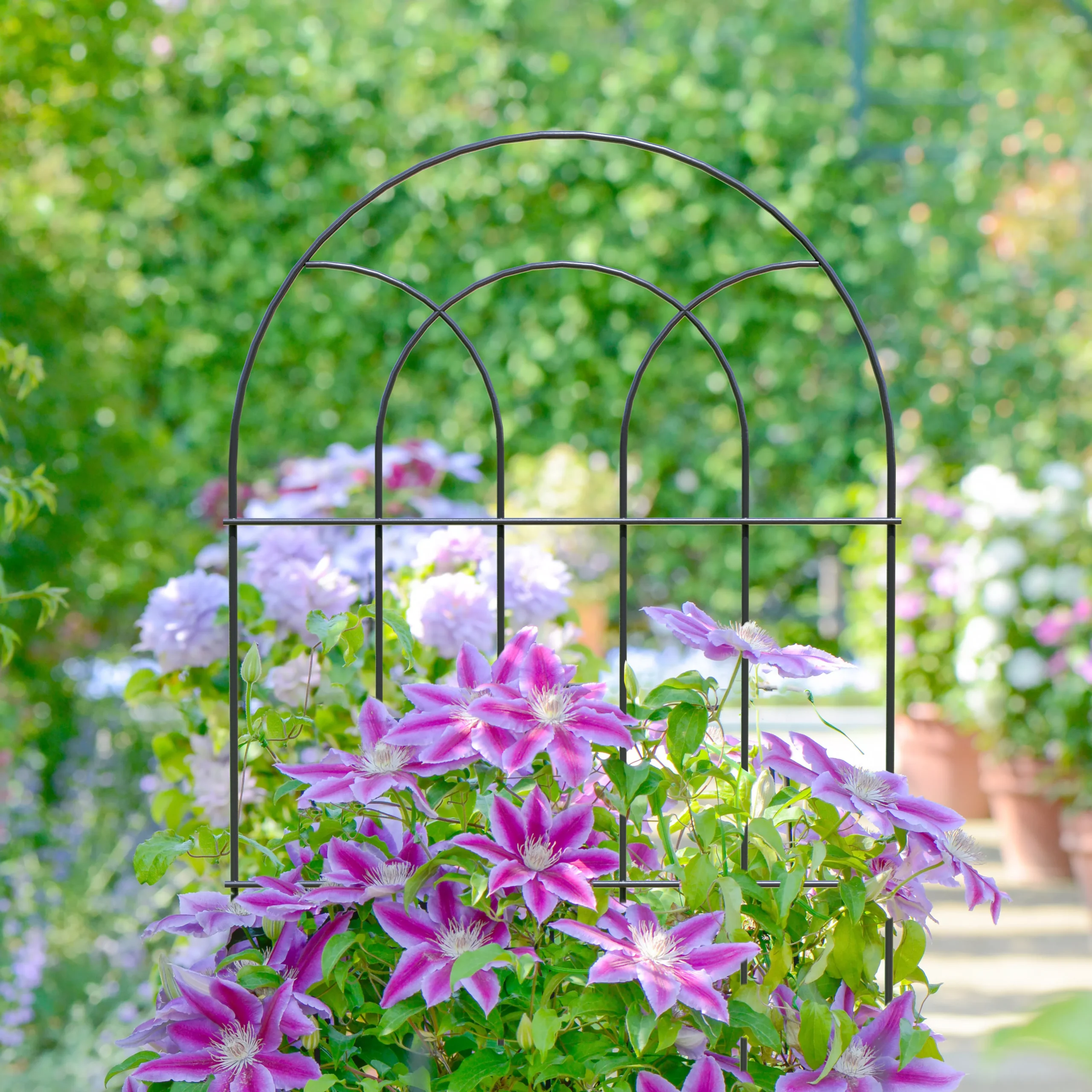 Panacea Steel Plant Support Frame (L)182cm (Dia)56cm 2 Panacea Steel Plant Support Frame (L)182cm (Dia)56cm - Image 2