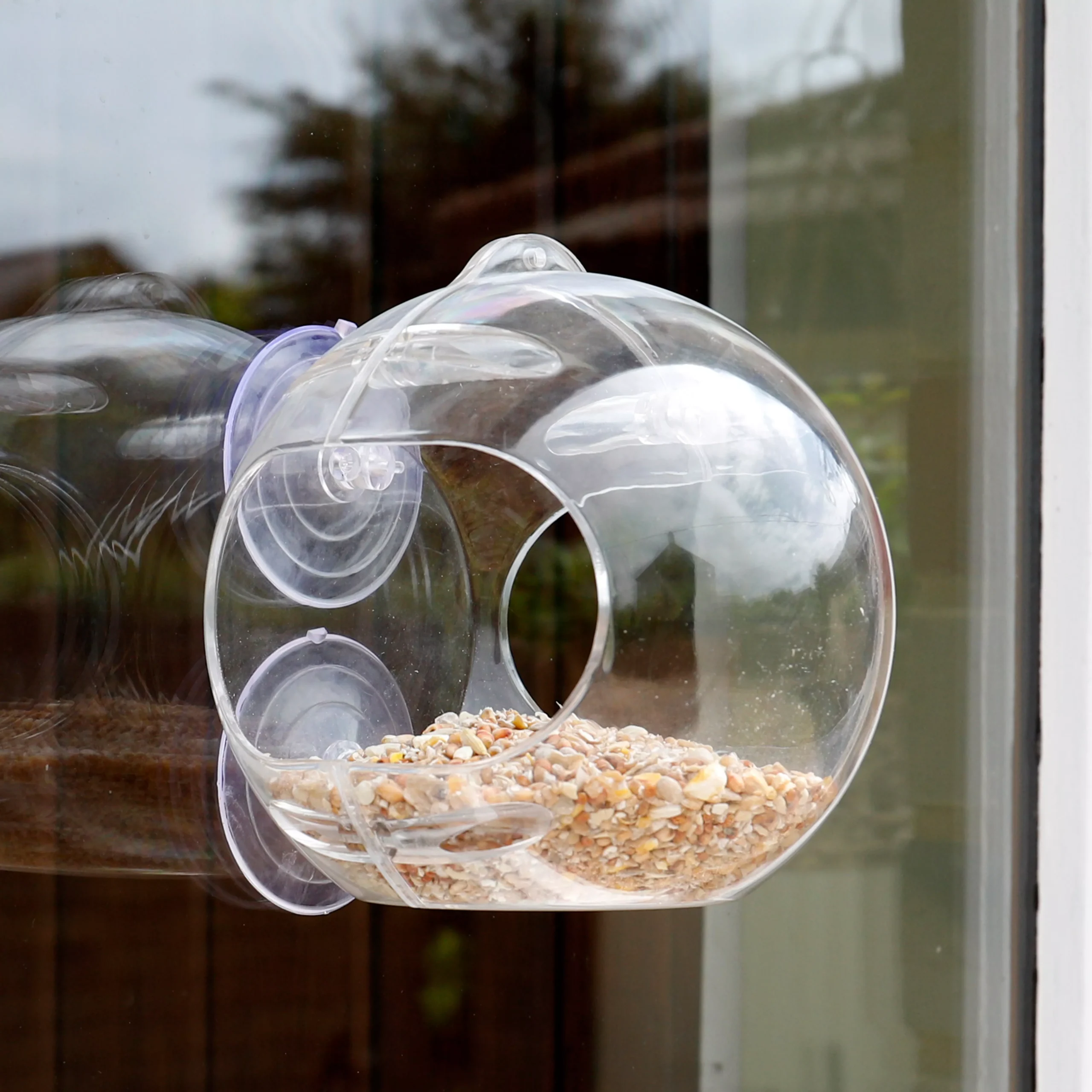 Peckish Window Plastic Clear Bird Feeder 1 Peckish Window Plastic Clear Bird Feeder