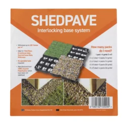 Plastic Interlocking Shed Base (W) 49cm X (L) 49cm , Pack Of 4 -Deals Good Garden Tool Store plastic interlocking shed base w 49cm x l 49cm pack of 45060192725094 01t bq