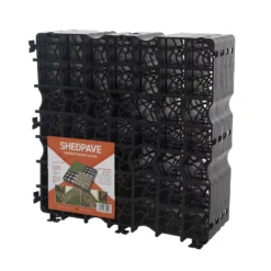 Plastic Interlocking Shed Base (W) 49cm X (L) 49cm , Pack Of 4 -Deals Good Garden Tool Store plastic interlocking shed base w 49cm x l 49cm pack of 45060192725094 05c bq