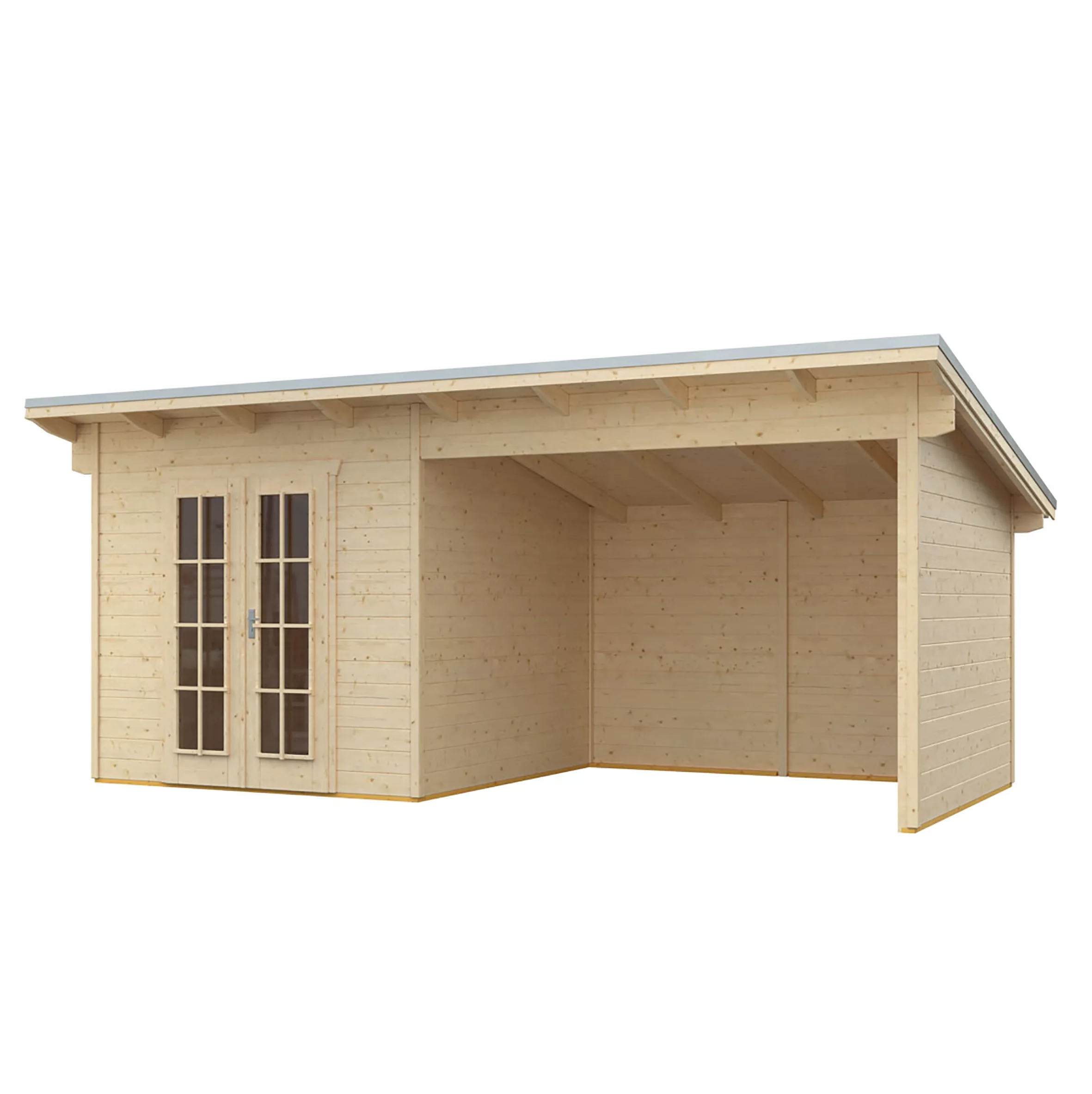 Rowlinson Cabin 19x10 Toughened Glass Pent Tongue & Groove Wooden Cabin 2 Rowlinson Cabin 19x10 Toughened Glass Pent Tongue & Groove Wooden Cabin - Image 2