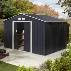 Rowlinson Trentvale 10x8 Apex Dark Grey Metal Shed 22 Rowlinson Trentvale 10x8 Apex Dark Grey Metal Shed -Deals Good Garden Tool Store rowlinson trentvale 10x8 apex dark grey metal shed5013856206262 03i bq