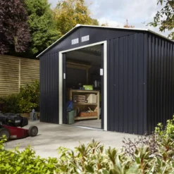 Rowlinson Trentvale 10x8 Apex Dark Grey Metal Shed 24 Rowlinson Trentvale 10x8 Apex Dark Grey Metal Shed -Deals Good Garden Tool Store rowlinson trentvale 10x8 apex dark grey metal shed5013856206262 05i bq