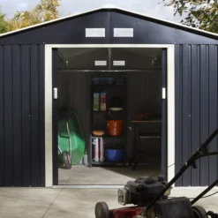 Rowlinson Trentvale 10x8 Apex Dark Grey Metal Shed 25 Rowlinson Trentvale 10x8 Apex Dark Grey Metal Shed -Deals Good Garden Tool Store rowlinson trentvale 10x8 apex dark grey metal shed5013856206262 06i bq