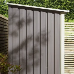 Rowlinson Trentvale 5x3 Pent Light Grey Metal Shed -Deals Good Garden Tool Store rowlinson trentvale 5x3 pent light grey metal shed5013856206330 40c bq