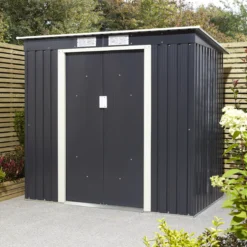 Rowlinson Trentvale 6x4 Pent Dark Grey Metal Shed 20 Rowlinson Trentvale 6x4 Pent Dark Grey Metal Shed -Deals Good Garden Tool Store rowlinson trentvale 6x4 pent dark grey metal shed5013856206200 04i bq