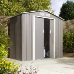 Rowlinson Trentvale 6x4 Pent Light Grey Metal Shed 19 Rowlinson Trentvale 6x4 Pent Light Grey Metal Shed -Deals Good Garden Tool Store rowlinson trentvale 6x4 pent light grey metal shed5013856206293 03i bq