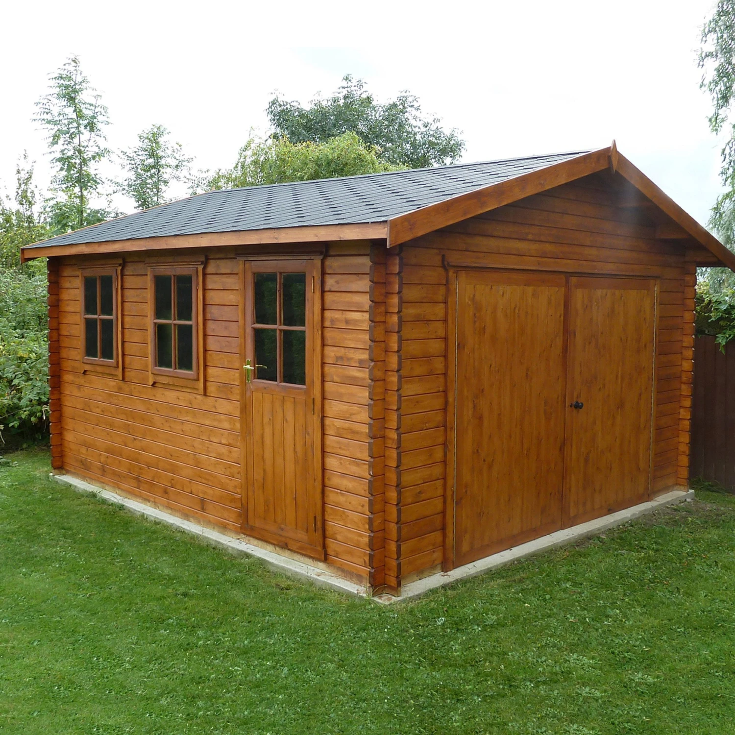 Shire 13x15 Bradenham Wooden Garage 1 Shire 13x15 Bradenham Wooden Garage