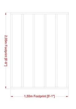 Shire 2X1.5 Timber Shed Base (L) 155cm X (W) 205cm -Deals Good Garden Tool Store shire 2x1 5 timber shed base l 155cm x w 205cm5397007009255 01t BQ