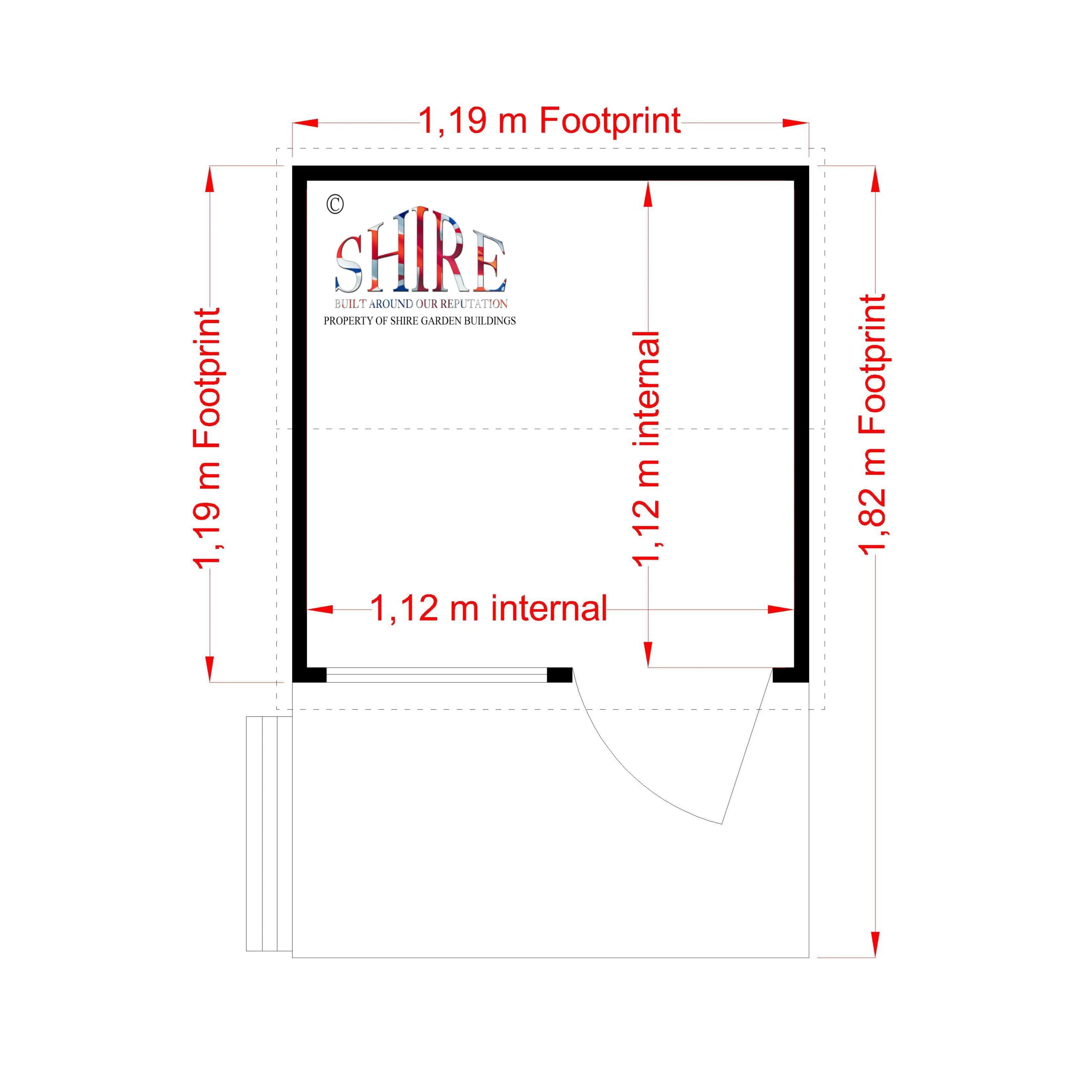 Shire 6x4 Bunny Whitewood Pine Playhouse Assembly Required 4 Shire 6x4 Bunny Whitewood Pine Playhouse Assembly Required - Image 4