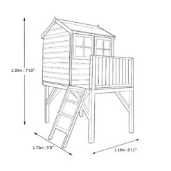 Shire 6x4 Bunny Whitewood Pine Playhouse Assembly Service Included -Deals Good Garden Tool Store shire 6x4 bunny whitewood pine playhouse assembly service included5019804111749 03t