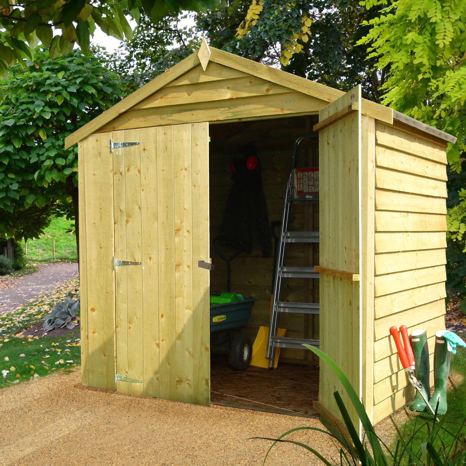 Shire 6x4 Ft Apex Overlap Shed With Floor 1 Shire 6x4 Ft Apex Overlap Shed With Floor