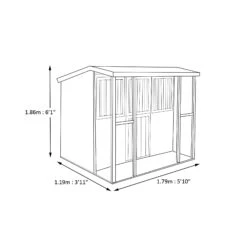 Shire 6x4 Jailhouse Whitewood Pine Playhouse Assembly Required -Deals Good Garden Tool Store shire 6x4 jailhouse whitewood pine playhouse assembly required5019804111695 03t