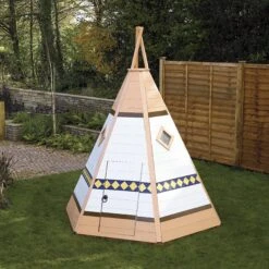 Shire 7x6 Wigwam Whitewood Pine Playhouse Assembly Service Included -Deals Good Garden Tool Store shire 7x6 wigwam whitewood pine playhouse assembly service included5019804111688 02i bq