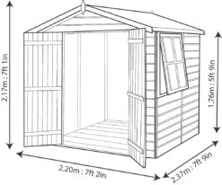 Shire Alderney 7x7 Ft Apex Shiplap Wooden 2 Door Shed With Floor (Base Included) - Assembly Service Included -Deals Good Garden Tool Store shire alderney 7x7 ft apex shiplap wooden 2 door shed with floor base included assembly service included5397007006339 18bq