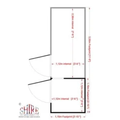 Shire Animal House, (H)1.67m (W)1.19m (D)1.19m -Deals Good Garden Tool Store shire animal house h 1 67m w 1 19m d 1 19m5019804111961 03t