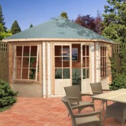 Shire Belvoir 10x10 Glass Apex Tongue & Groove Wooden Cabin - Base Not Included -Deals Good Garden Tool Store shire belvoir 10x10 glass apex tongue groove wooden cabin base not included5019804252398 01i bq