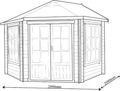 Shire Belvoir 10x10 Glass Apex Tongue & Groove Wooden Cabin - Base Not Included -Deals Good Garden Tool Store shire belvoir 10x10 glass apex tongue groove wooden cabin base not included5019804252398 03t