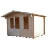 Shire Berryfield 11x10 Eco Glass Apex Tongue & Groove Wooden Cabin - Base Not Included