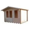 Shire Berryfield 11x8 Glass Apex Tongue & Groove Wooden Cabin - Base Not Included