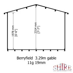 Shire Berryfield 11x8 Glass Apex Tongue & Groove Wooden Cabin - Base Not Included 13 Shire Berryfield 11x8 Glass Apex Tongue & Groove Wooden Cabin - Base Not Included -Deals Good Garden Tool Store shire berryfield 11x8 glass apex tongue groove wooden cabin base not included5019804112296 03t bq