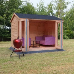 Shire Blenheim 10x8 Apex Shiplap Wooden Summer House With Bi-fold Door - Assembly Service Included -Deals Good Garden Tool Store shire blenheim 10x8 apex shiplap wooden summer house with bi fold door assembly service included5019804111213 02i bq