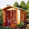 Shire Buckingham 7x7 Glass Apex Shiplap Wooden Summer House - Base Not Included