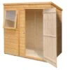 Shire Caldey 6x4 Ft Pent Shiplap Wooden Shed With Floor - Assembly Service Included