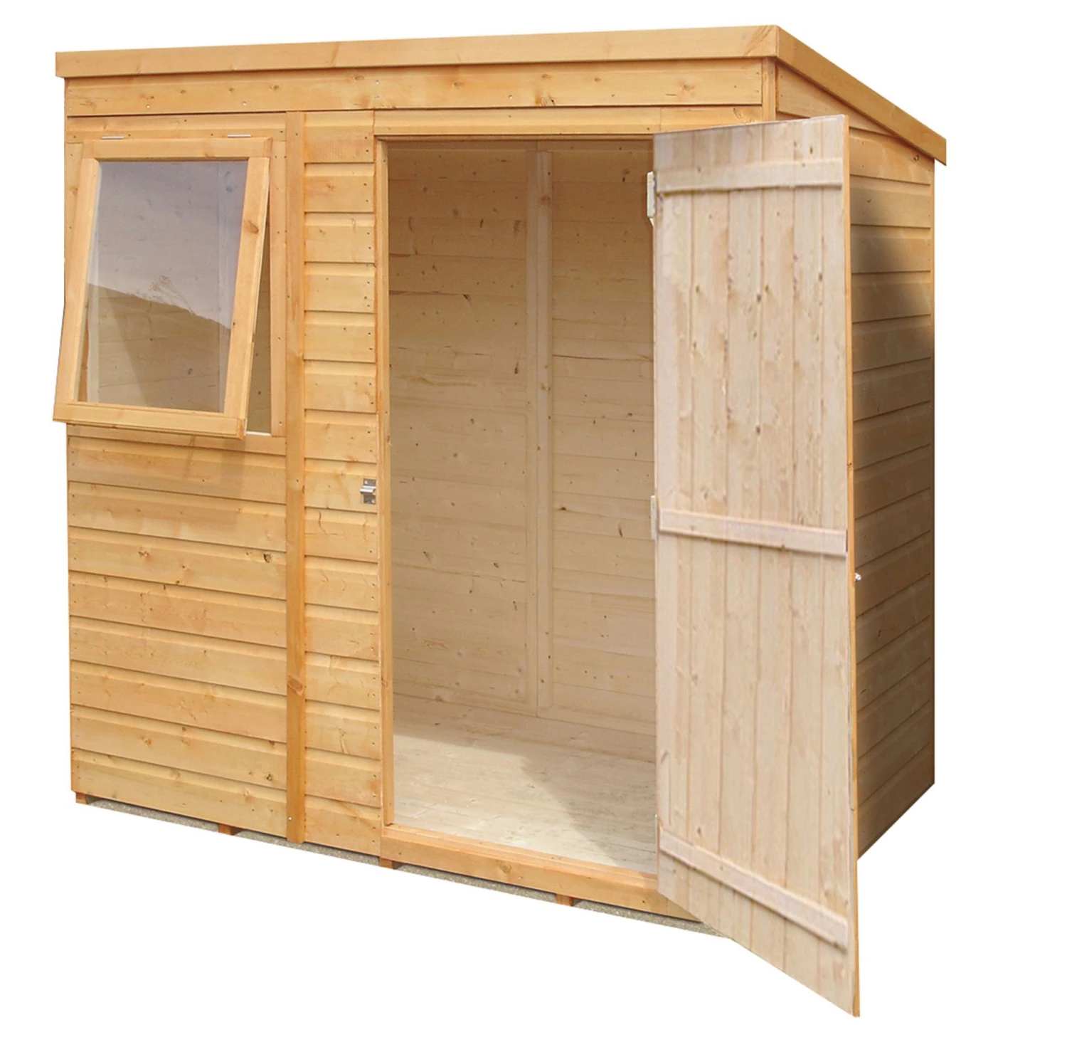Shire Caldey 6x4 Ft Pent Shiplap Wooden Shed With Floor - Assembly Service Included 1 Shire Caldey 6x4 Ft Pent Shiplap Wooden Shed With Floor - Assembly Service Included