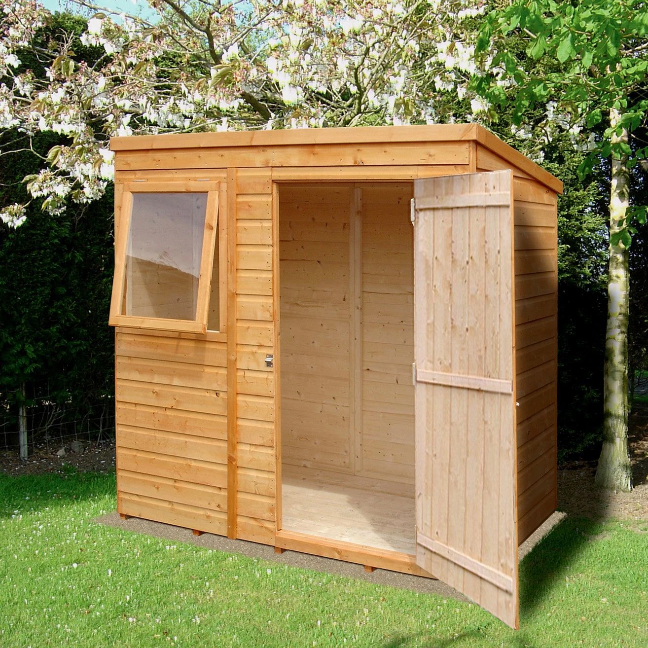 Shire Caldey 6x4 Ft Pent Shiplap Wooden Shed With Floor (Base Included) - Assembly Service Included 5 Shire Caldey 6x4 Ft Pent Shiplap Wooden Shed With Floor (Base Included) - Assembly Service Included - Image 5