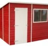Shire Caldey 8x6 Ft Pent Shiplap Wooden 2 Windows Shed With Floor