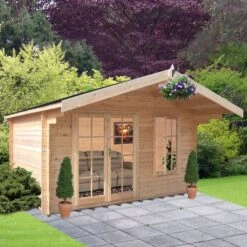 Shire Cannock 10x8 Ft Apex Tongue & Groove Wooden Cabin With Felt Tile Roof - Assembly Service Included -Deals Good Garden Tool Store shire cannock 10x8 ft apex tongue groove wooden cabin with felt tile roof assembly service included5019804111299 03i bq