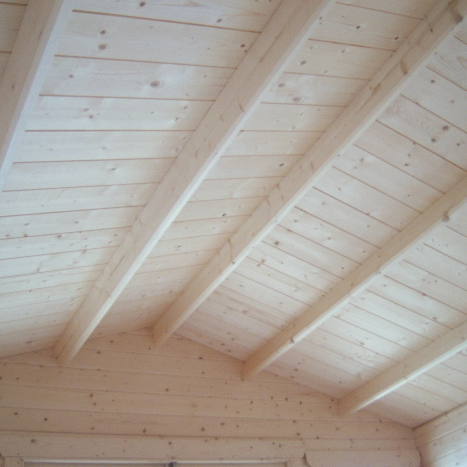 Shire Cannock 10x8 Toughened Glass Apex Tongue & Groove Wooden Cabin - Base Not Included 2 Shire Cannock 10x8 Toughened Glass Apex Tongue & Groove Wooden Cabin - Base Not Included - Image 2