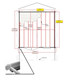 Shire Cannock 12x12 Toughened Glass Apex Tongue & Groove Wooden Cabin - Base Not Included -Deals Good Garden Tool Store shire cannock 12x12 toughened glass apex tongue groove wooden cabin base not included5019804312122 02t
