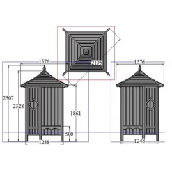 Shire Corner Arbour, (H)2510mm (W)1250mm (D)1250mm 5 Shire Corner Arbour, (H)2510mm (W)1250mm (D)1250mm -Deals Good Garden Tool Store shire corner arbour h 2510mm w 1250mm d 1250mm5060437982220 01t bq